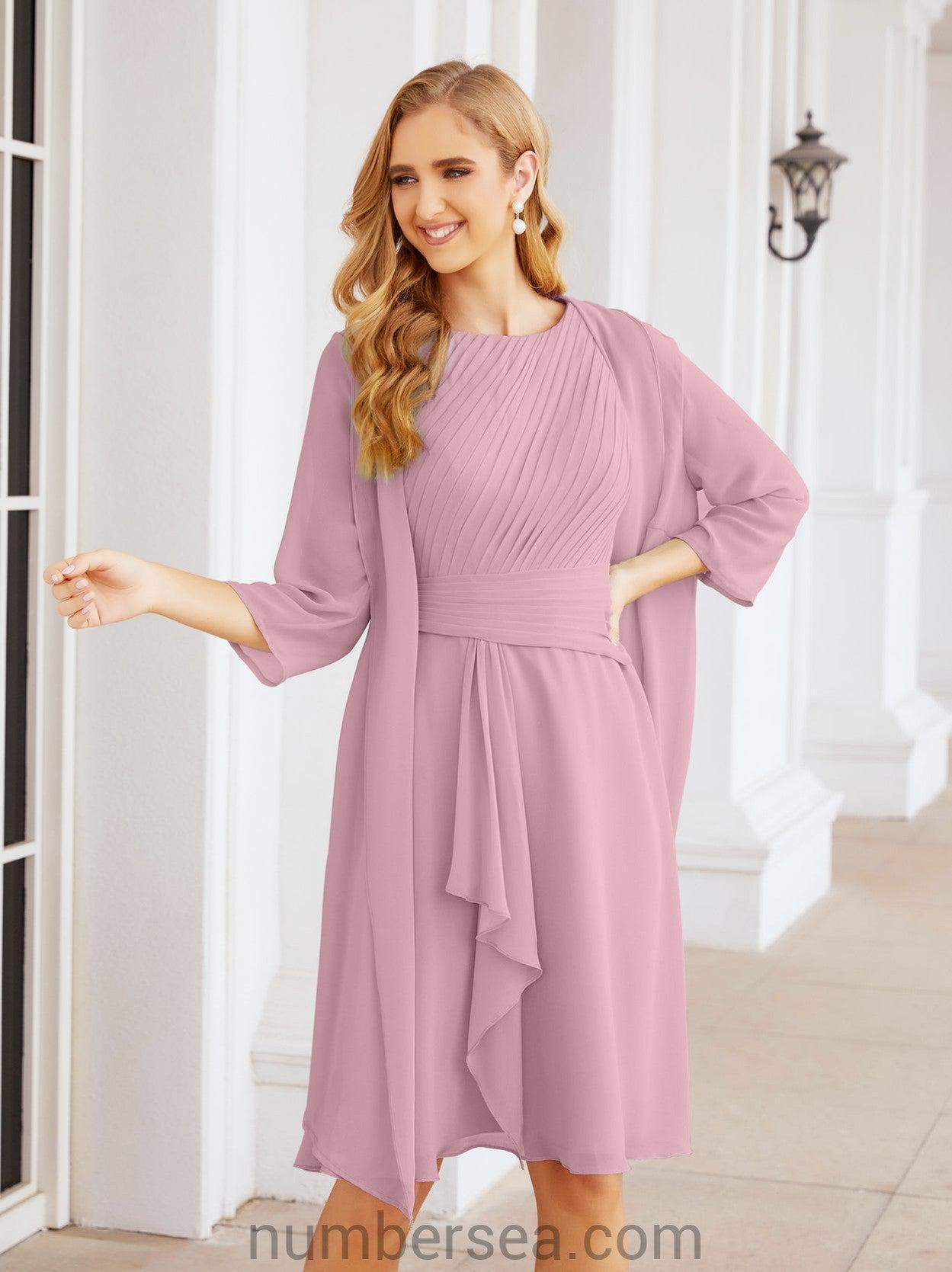 NumberSea-Numbersea Mother of The Bride Dresses Prom Dress Casual Pleated Dress 28065