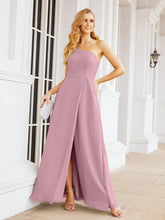 Numbersea Women's One Shoulder Formal Prom Gowns for Mother of The Bride Side Slit Bridesmaid Dresses 28052-numbersea