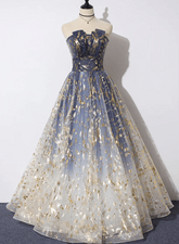 Wunderschönes Partykleid in A-Linie aus Tüll, modisches Ballkleid