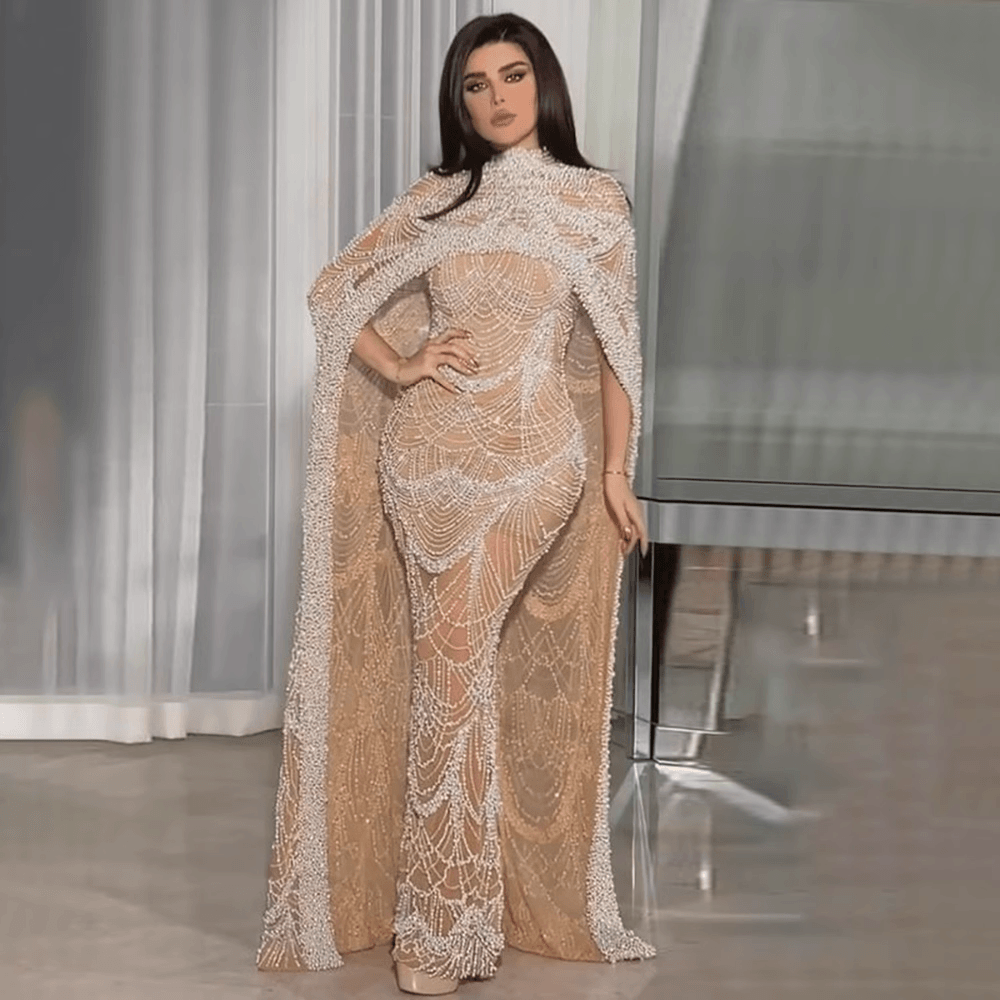 NumberSea-Serene Hill Muslim hajab Mermaid Long Cape Dubai Arabia Luxury Evening Dresses Gowns for Women Wedding Party 2024 LA72032M NumberSea-Serene Hill Muslim hajab Mermaid Long Cape Dubai Arabia Luxury Evening Dresses Gowns for Women Wedding Party 2024 LA72032M