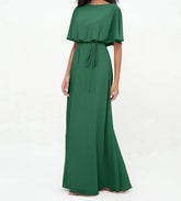 Abendkleid Chiffon in voller Länge mit Wickel