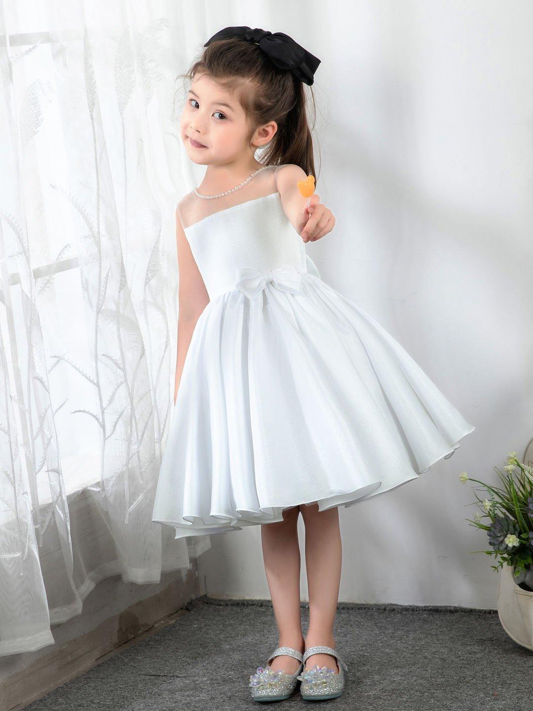 cute dresses for birthday Little Flower Girls' Princess Cute Dresses Children's Occasion Wear Party Dresses Birthday Dress, 7-8 Years(140cm)