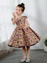 NumberSea - Satin Kids Princess Cute Dresses Birthday Dress Children's Occasion Wear Party Dresses