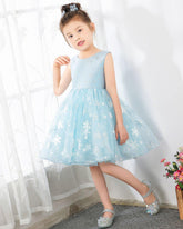 NumberSea - Light Blue Tulle Girls Princess Cute Dresses Birthday Dress Party Dresses Kids Dresses Boutique