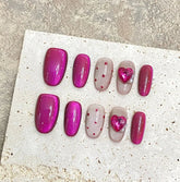 Short Almond square ABS False Press on Nails Manufacturers Stick on Nails