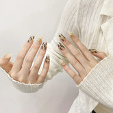 Handmade Full Cover French Gel Detachable Hand Pressing Luxury Artificial False Nails Sticky Nails