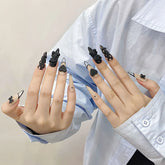 New Style 3D Colorful French Rhinestone Handmade Press on False Nails