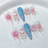 Detachable Nail Stickers Heavy-Duty Dark Style for Finger Application