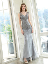 Numbersea Mermaid / Trumpet Luxurious Glittering Fairy Sexy Formal Evening Dresses Sleeveless