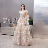 Women's Sexy Evening Dress Sleeveless Prom Dresses for Women Long Formal Dresses - numbersea