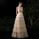 Women's Sexy Evening Dress Beaded Formal Dresses Long Prom Dresses for Women - numbersea