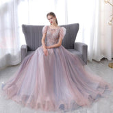 Women's A-Line Evening Dress Sexy Prom Dresses Lace Formal Dresses Sleeveless for Women - numbersea