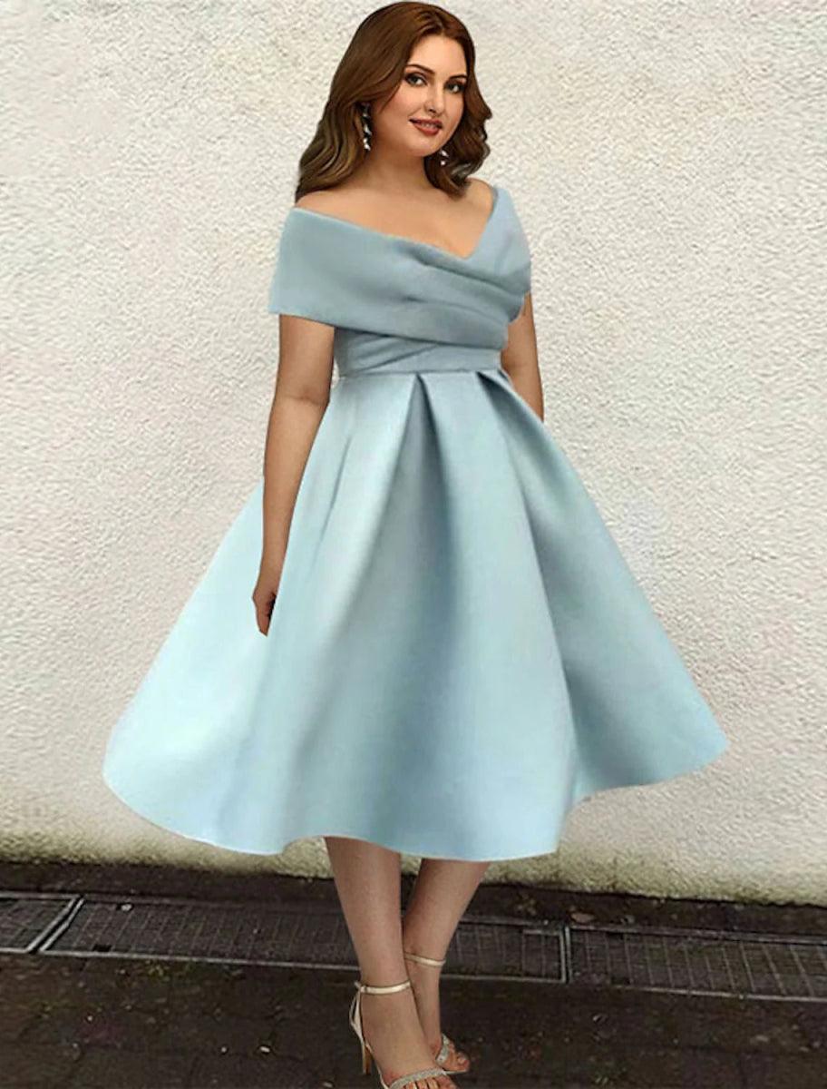 A-Line Cocktail Dresses 1950s Dress Wedding Guest Cocktail Party Tea L