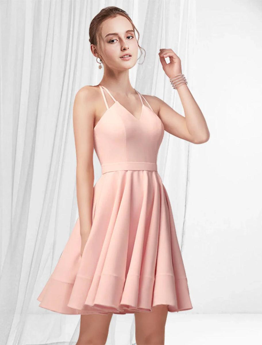 A-Line Cocktail Dresses Reformation Amante Dress Homecoming Party Wear – NumberSea