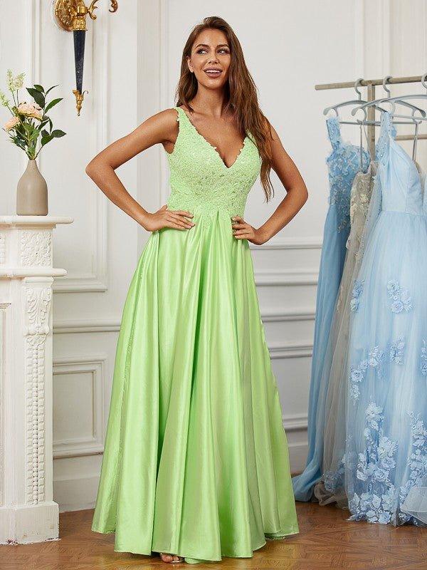 elastic woven satin dresses NumberSea-A-Line/Princess NS Elastic Woven Satin Ruched Off-the-Shoulder Sleeveless Floor-Length Dresses