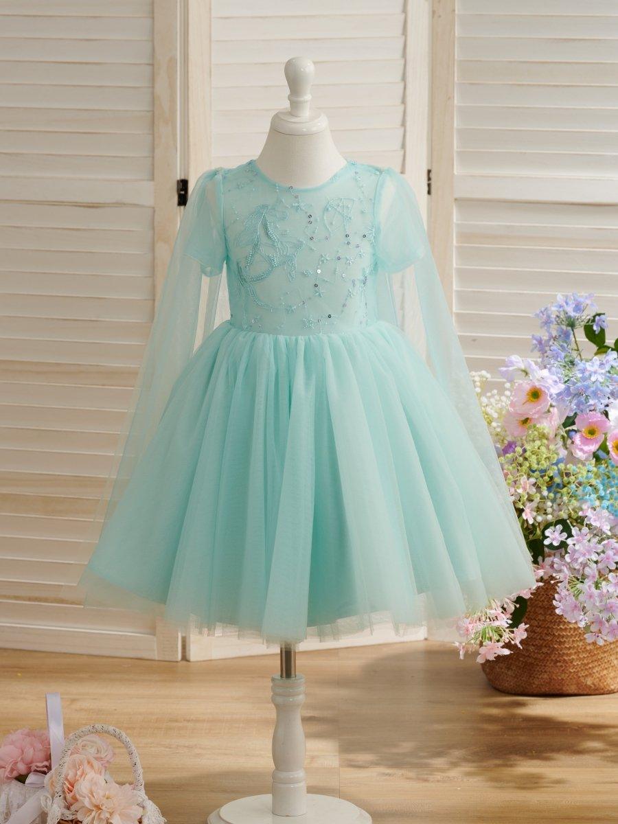 Ball-Gown/Princess Tulle Knee-length 1st Birthday Party Baby Girl Dres –  NumberSea