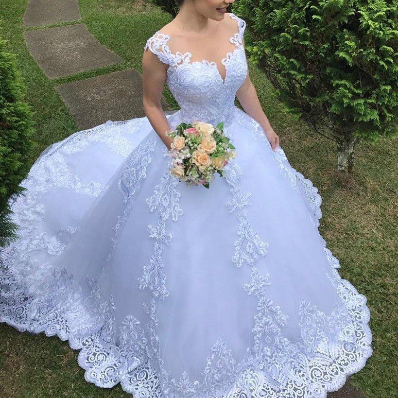 princess expensive wedding dresses Off The Shoulder Appliques Luxury Wedding Dresses Princess Ball Gown Sexy Bride Dress