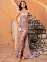 Trompeten-/Meerjungfrauenkleider Sexy Kleid Hochzeitsfeier Sweep/Pinsel Zug Ärmellos Ein Schulter Satin mit Perlenstickerei