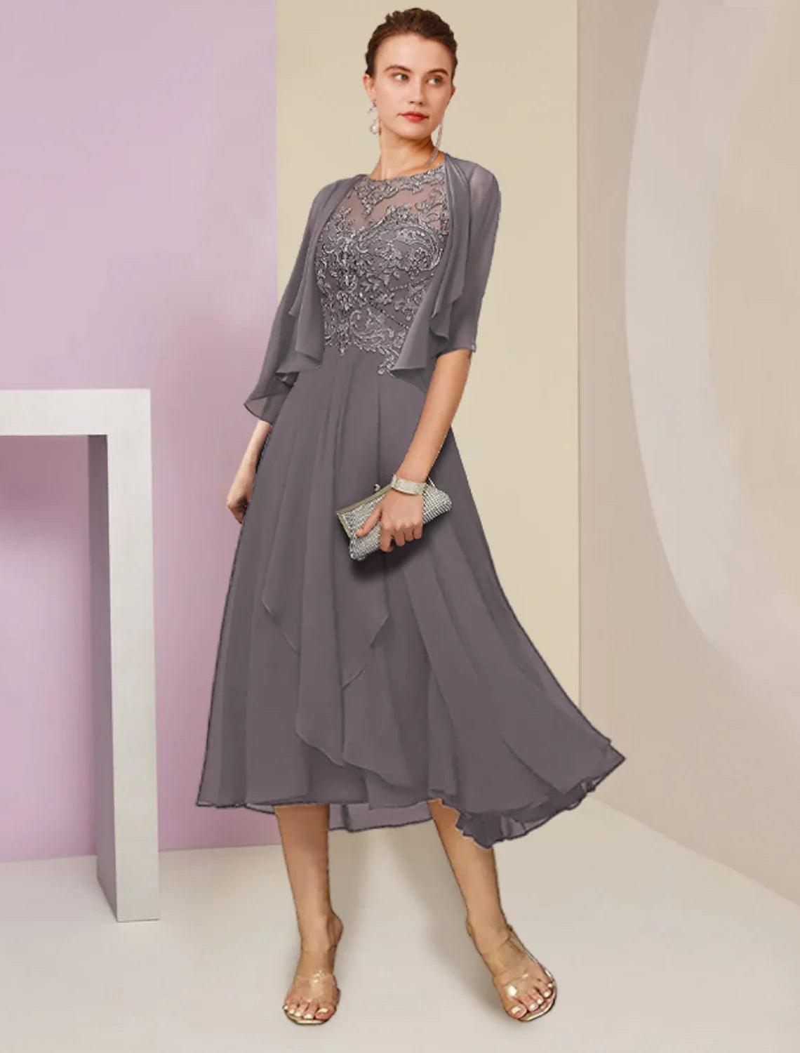 two piece dresses for wedding guest Wholesa A-Line Mother of the Bride Dress Elega CNTNZ Wholesale Backless 9 Two Piece Floor Length Party