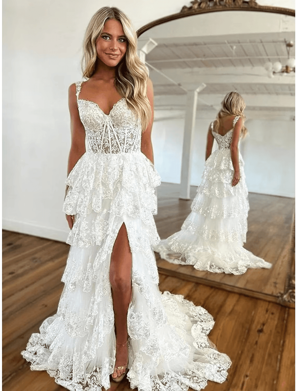 Vestidos de fiesta de sirena/trompeta, corsés, vestido formal, cola de corte, sin mangas, hombros descubiertos, tul con abertura de lentejuelas