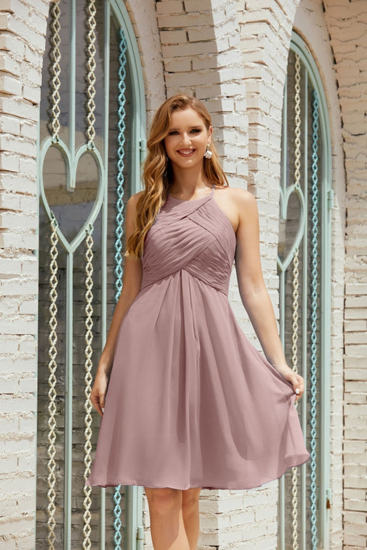 Formal Cocktail Prom Gown Homecoming Dresses 28014 Dusty Rose