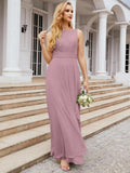 Numbersea Bridesmaid Dresses for Wedding Ruffles Long Formal Prom Gowns 28039-numbersea