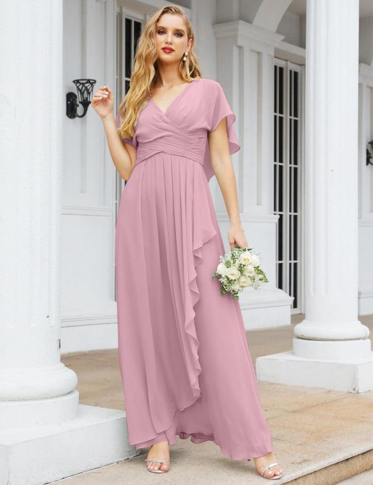Numbersea Bridesmaid Dresses Backless Formal Prom Gowns for Evening Party Mother of The Bride Dress 28040-numbersea