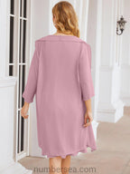 Numbersea Chiffon Mother Of The Bride Dresses Prom Dress For Wedding Guest Casual Pleated 28065