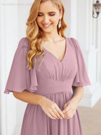 Numbersea Bridesmaid Dresses for Women Wedding Long Party Prom Dress 28068-numbersea