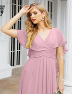 Numbersea Bridesmaid Dresses Backless Formal Prom Gowns for Evening Party Mother of The Bride Dress 28040-numbersea
