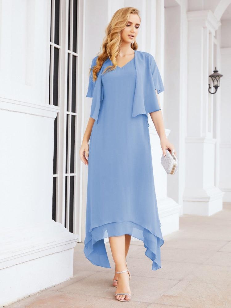 Numbersea Two-Piece A-line Mother of The Bride Dress Formal Party Gown Dress 28073 - numbersea