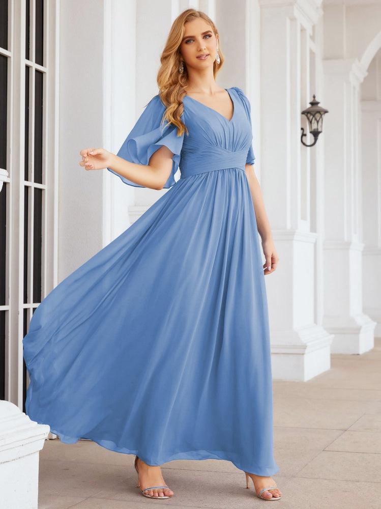 Numbersea Bridesmaid Dresses for Women Wedding Long Party Prom Dress 28068-numbersea