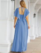 Numbersea Bridesmaid Dresses Backless Formal Prom Gowns for Evening Party Mother of The Bride Dress 28040-numbersea