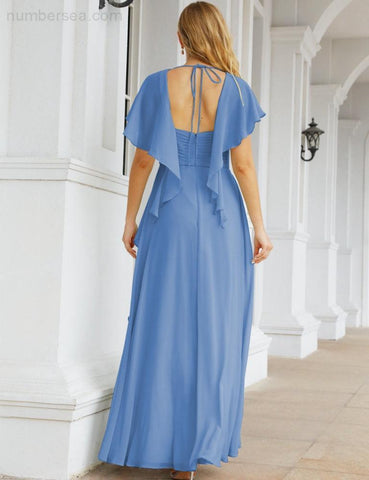 Numbersea Bridesmaid Dresses Backless Formal Prom Gowns for Evening Party Mother of The Bride Dress 28040-numbersea