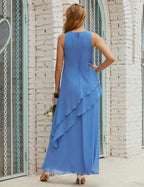 Chiffon Long Plus Size Mother Of Bride Dresses Formal Bridesmaid Prom Gown 28019