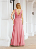 Numbersea Bridesmaid Dresses for Wedding Ruffles Long Formal Prom Gowns 28039-numbersea