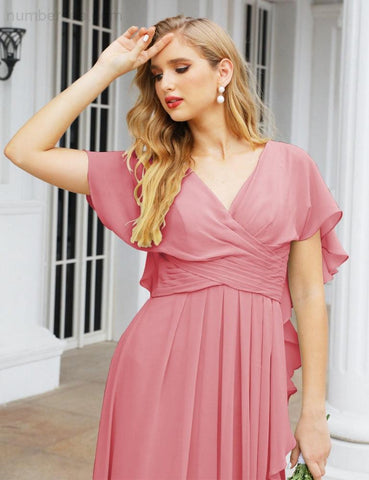 Numbersea Bridesmaid Dresses Backless Formal Prom Gowns for Evening Party Mother of The Bride Dress 28040-numbersea