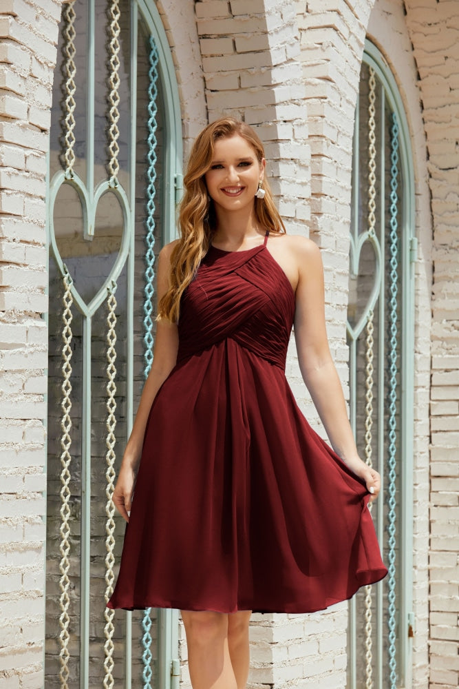 Formal Cocktail Prom Gown Homecoming Dresses 28014 Burgundy
