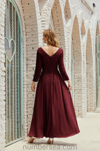 Numbersea Bridesmaid Dress Chiffon Formal Party Dress Evening Dress 28016-numbersea