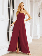 Numbersea Women's One Shoulder Formal Prom Gowns for Mother of The Bride Side Slit Bridesmaid Dresses 28052-numbersea