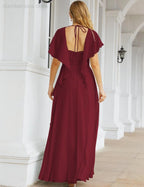 Numbersea Bridesmaid Dresses Backless Formal Prom Gowns for Evening Party Mother of The Bride Dress 28040-numbersea