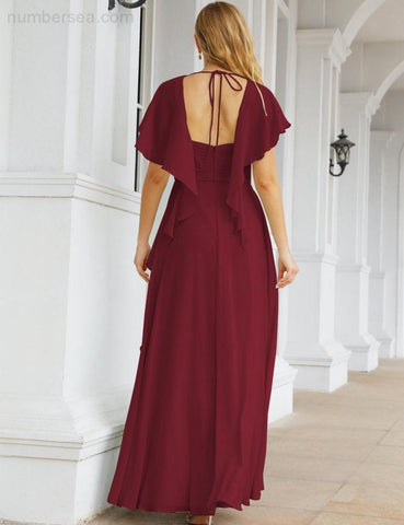 Numbersea Bridesmaid Dresses Backless Formal Prom Gowns for Evening Party Mother of The Bride Dress 28040-numbersea