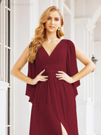 Numbersea Bridesmaid Dresses with Split for Wedding Party Flutter Sleeves 28045-numbersea