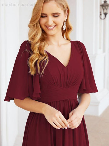 Numbersea Bridesmaid Dresses for Women Wedding Long Party Prom Dress 28068-numbersea
