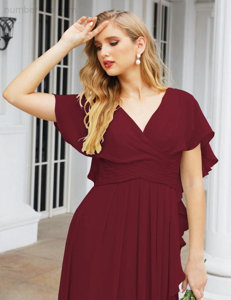 Numbersea Bridesmaid Dresses Backless Formal Prom Gowns for Evening Party Mother of The Bride Dress 28040-numbersea