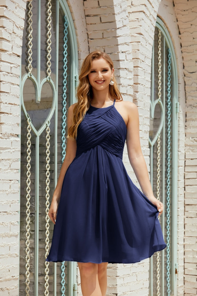 Formal Cocktail Prom Gown Homecoming Dresses 28014 Navy Blue