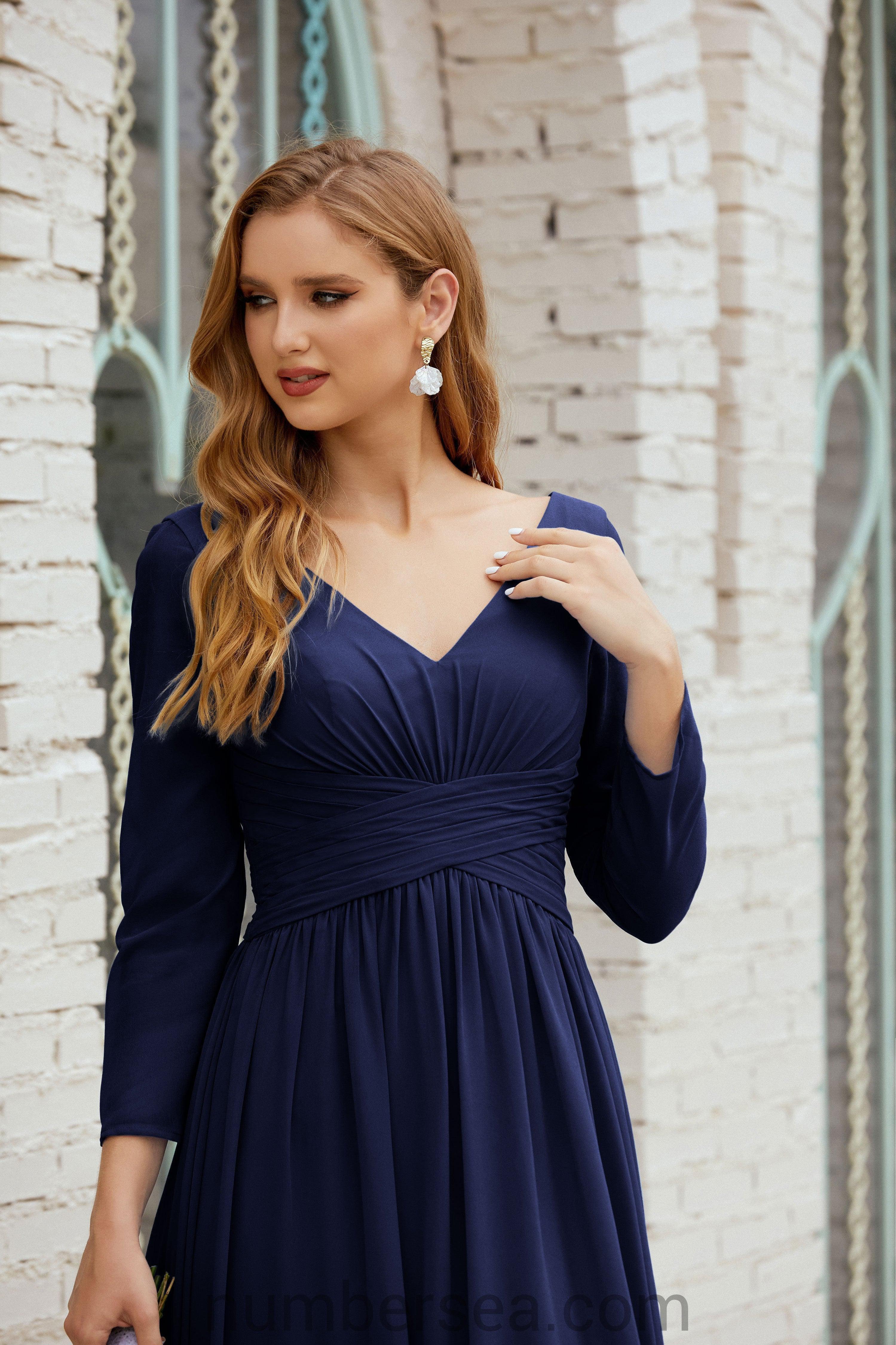 Numbersea Bridesmaid Dress Chiffon Formal Party Dress Evening Dress 28016-numbersea