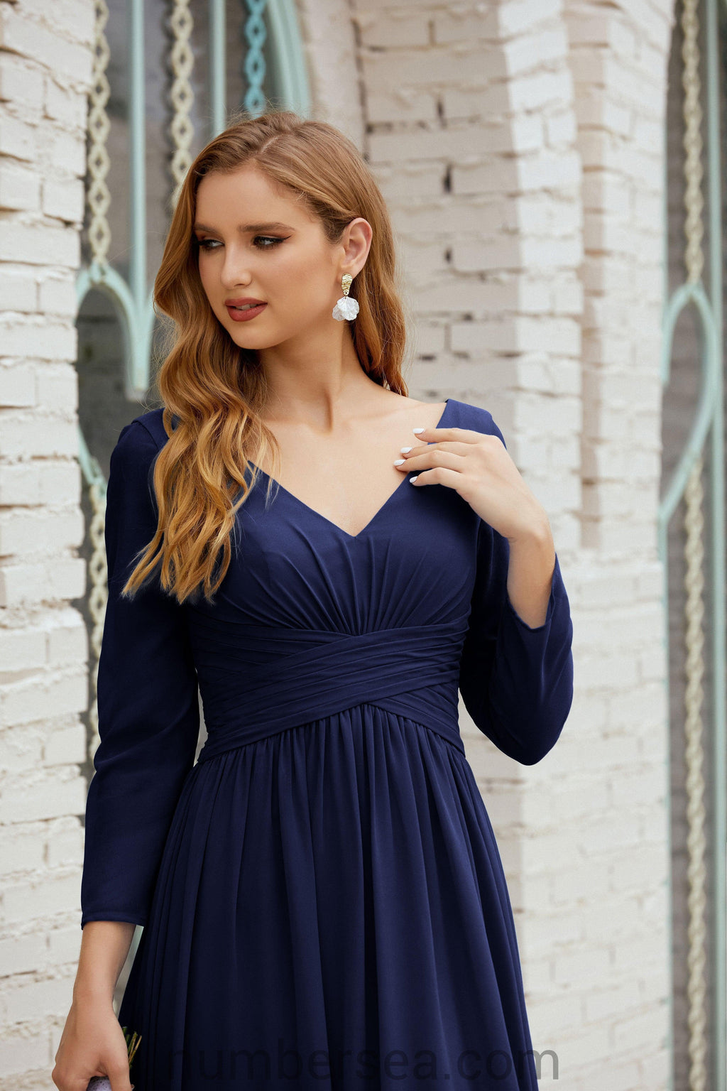 Numbersea Bridesmaid Dress Chiffon Formal Party Dress Evening Dress 28016-numbersea