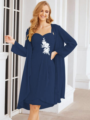 Robes de mariée Numbersea pour la mère de la mariée avec appliques en dentelle pour les invités du mariage 28066 