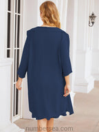 Numbersea Chiffon Mother Of The Bride Dresses Prom Dress For Wedding Guest Casual Pleated 28065